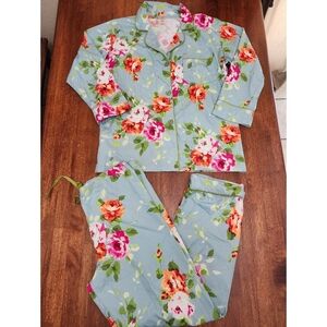 Bedhead Woven Cotton Floral Pajama Set Roses